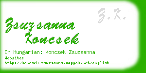 zsuzsanna koncsek business card